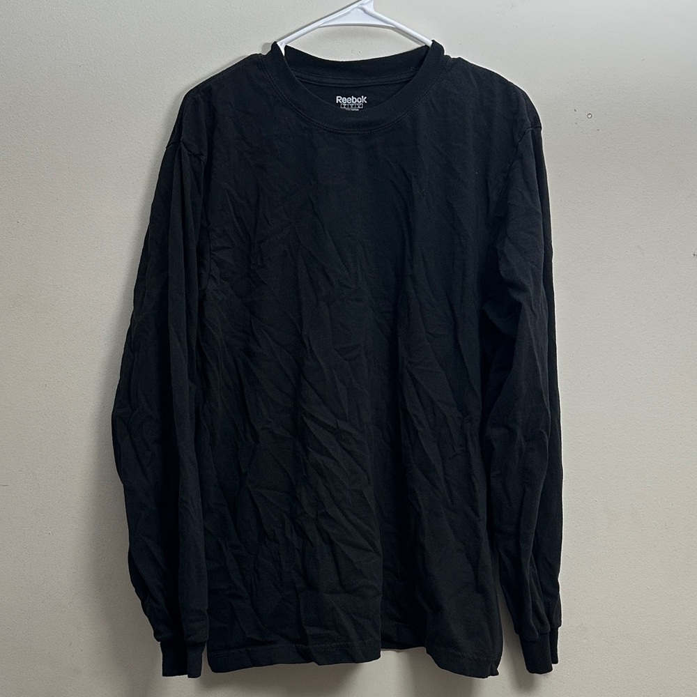 Reebok Men's Jet Black Long Sleeve Shirt